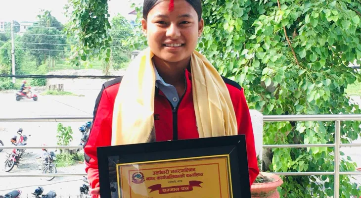 उर्लाबारीकी पूर्णिमा राई राष्ट्रिय टिममा चयन