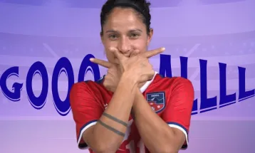 अनिता बस्नेतको गोलले नेपाल लाओसविरुद्ध अग्रतामा