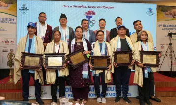 Bagmati Province Announces Monthly Allowance for Olympians; Honours Past Athletes at Reunion Event