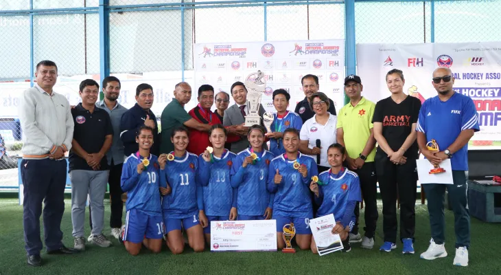Nepal Army Crowned Champions in First-Ever National Women’s 5s-Side Indoor Hockey Tournament