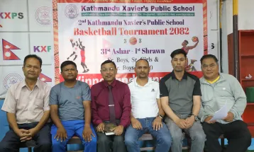 काठमाडौं जेभियर पब्लिक थ्री बाइ थ्री बास्केटबल प्रतियोगिता मंगलबारदेखि सुरु हुँदै, ६४ टिमको सहभागिता