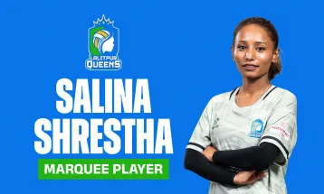 साविक उपविजेता ललितपुर क्विन्सले सलिना श्रेष्ठलाई रिटेन गर्‍यो