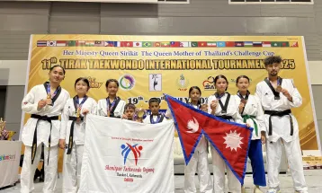 ११औं तिराक अन्तर्राष्ट्रिय तेक्वान्दो प्रतियोगितामा नेपाललाई ९ कास्य पदक