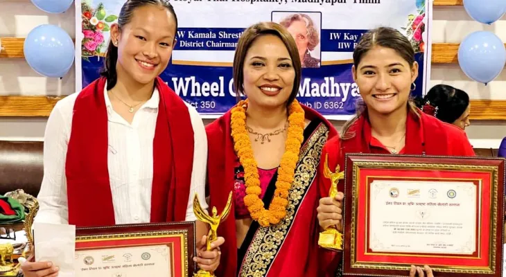 एरिका र अञ्जनालाई इनर ह्विलको सम्मान