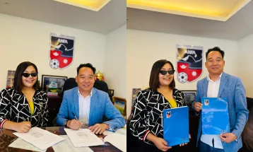 फिफा फुटबल फर स्कुल्स कार्यक्रमको उद्घाटनमा गायक आस्था राउतको विशेष प्रस्तुति