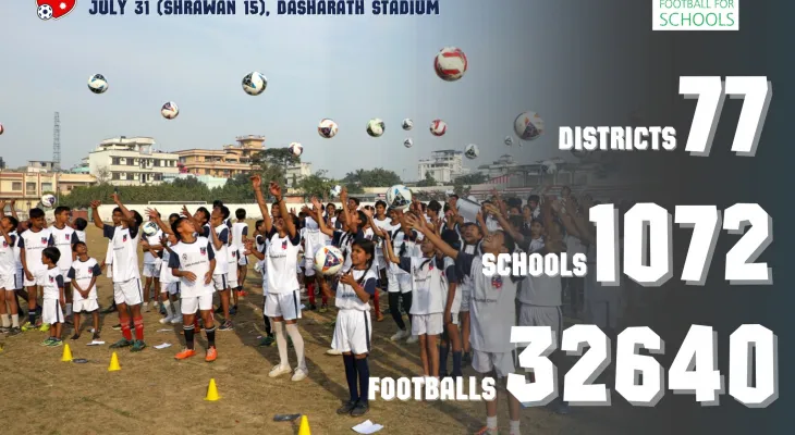 नेपालमा 'फिफा फुटबल फर स्कुल्स' कार्यक्रम साउन १५ गतेबाट सुरु हुँदै