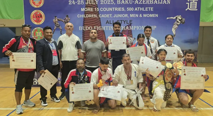 बुदोकैदोमा नेपाललाई ८ स्वर्णसहित १० पदक