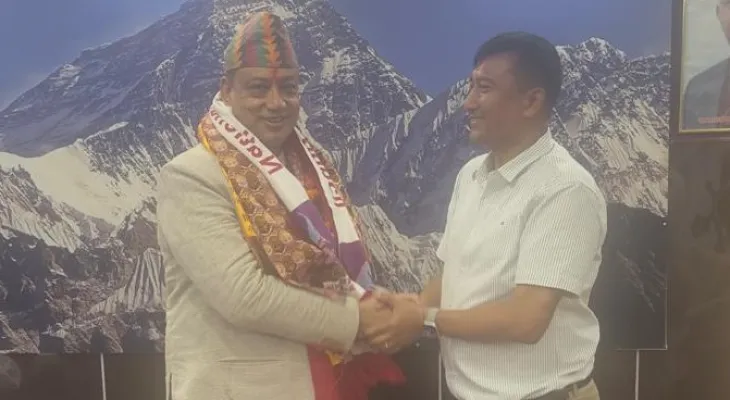 राखेप कार्यकारी समिति सदस्य भट्टराईद्वारा मुख्यमन्त्रीलाई बधाई