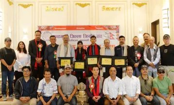 Five Cricketers, Including U-16 Star Prasiddha Jaisi, Honored by Kathmandu District Cricket Association