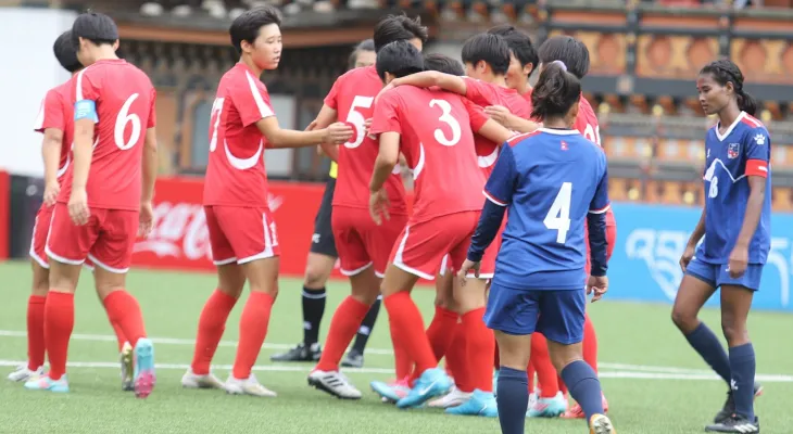 एएफसी यू-२० महिला एसियन कप छनोट: नेपाल उत्तर कोरियाविरुद्ध ११-० ले पराजित