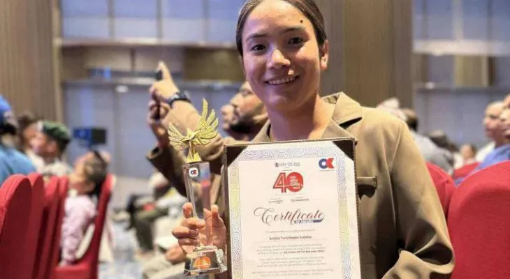 नेपालकी गोलकिप्पर अन्जिला तुम्बापो सुब्बा ‘४० वर्षमुनिका ४० प्रभावशाली युवा’मा चयन