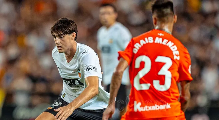 ला लिगा: भ्यालेन्सिया र रियल सोसिडाडबीच १–१ को बराबरी, तीन मिनेटमै दुई गोल