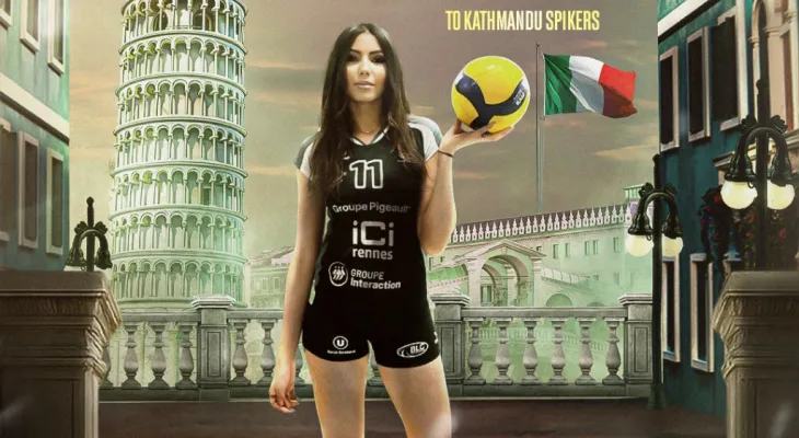 Italian Volleyball Star Oumaima kodadd to Play for Kathmandu Spikers in Everest Women's Volleyball League