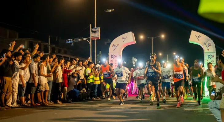 नेपालगन्ज १० नाइट रनमा रिले दौड समावेश