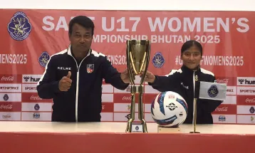 साफ यू–१७ महिला च्याम्पियनसिप २०२५: मुख्य प्रशिक्षक चेतनारायण श्रेष्ठ र कप्तान भूमि बुढाथोकीको प्रेस कन्फरेन्समा प्रतिक्रिया