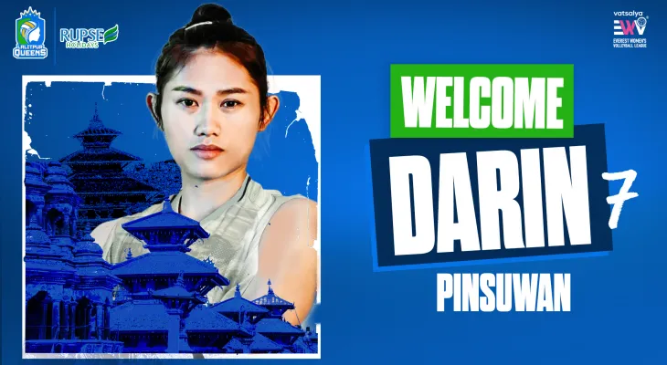 Thai Volleyball Star Darin Pinsuwan Joins Lalitpur Queens for Everest Women's Volleyball League