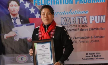 जुडोकी कविता सम्मानित