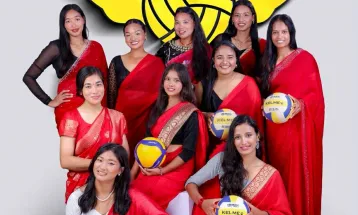 तीजको अवसरमा महिला खेलाडीलाई साडी उपहार