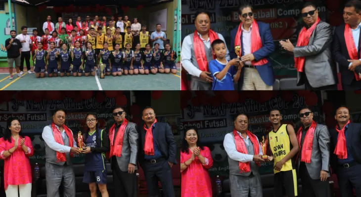 न्यु जेनिथ कपमा ५ टोली च्याम्पियन