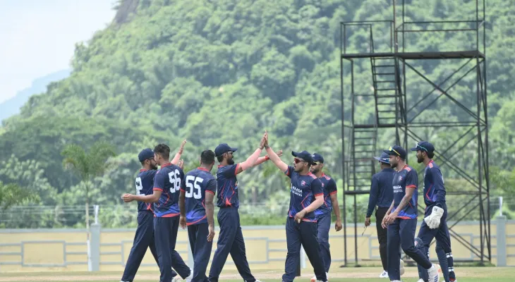 Nepal 'A' levels T20 series with a dominant 96-run victory over Assam