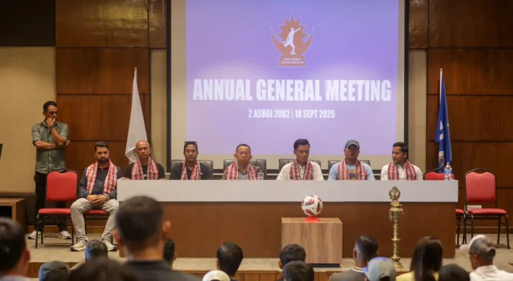 नेपाल फुटबल खेलाडी संघको वार्षिक साधारण सभाले विधान पारित