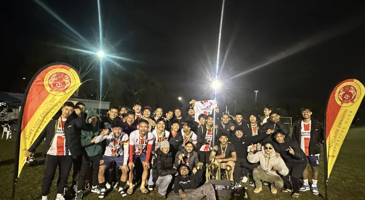 दशैं कप २०२५ को उपाधि एडिलेड ड्रागन एससीलाई