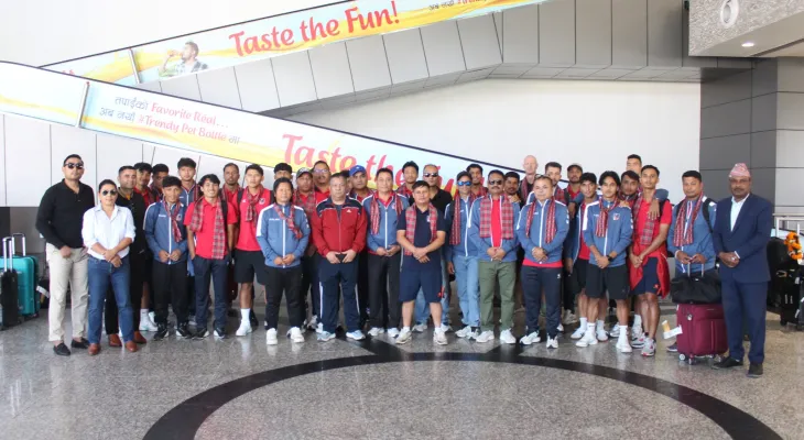 एएफसी एसियन कप छनोट खेल सकेर नेपाली टोली स्वदेश फर्कियो