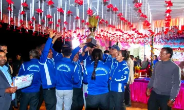 जनबोध माविले लगातार छैठौं पटक जित्यो राष्ट्रपति रनिङ्ग शिल्ड