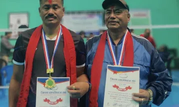 गुल्मीमा आन्तरिक ब्याडमिन्टन प्रतियोगिता सम्पन्न, सन्दीप–इश्वर र बालसिंह–कुमार विजेता