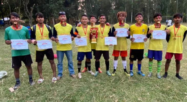 राप्ती सोनारीमा कुसुमीया सामुदायिक वन उपभोक्ता समितिको विजय, सातौं वडा कप फुटबलको उपाधि हातमा