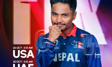 विश्वकप लिग–२ को पहिलो खेलमा नेपाल अमेरिकासँग भिड्दै