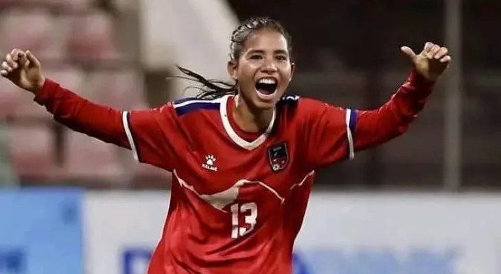 मिना देउबाले भारतविरुद्धको खेलमा गरिन् राष्ट्रिय टोलीबाट डेब्यु