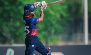 आईसीसी विश्वकप क्रिकेट लिग–२ : ४० ओभरमा नेपाल २०१/५, दिपेन्द्र सिंह एरीको शानदार पारी