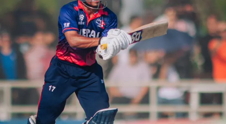 युएसएविरुद्ध नेपाल : रोहित पौडेल ३६ रनमा आउट, नेपालको पाचौं विकेट गयो