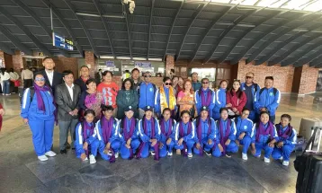 Nepal Women’s Blind Cricket Team Departs for First-Ever T20 World Cup