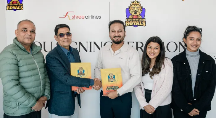 श्री एयरलाइन्स सुदूरपश्चिम रोयल्सको ‘डोमेस्टिक एयरलाइन्स’ पार्टनर