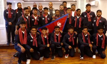 एसिसी यु–१९ प्रिमियर कपको लागि नेपाली क्रिकेट टोलीलाई बिदाई