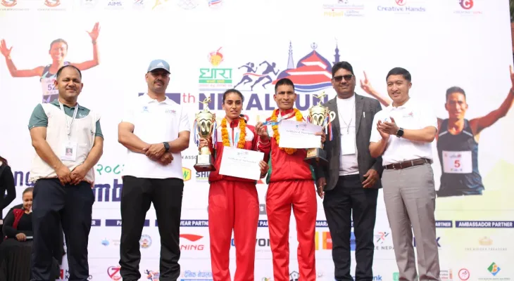 खडक र पुर्णलक्ष्मीलाई ११औं धारा नेपालगन्ज म्याराथन उपाधि, एन्जल्स स्कुललाई नेपालगन्ज ट्रफी