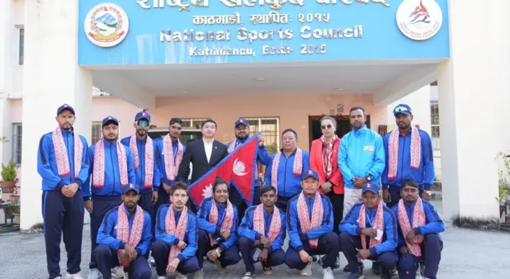 भारत–नेपाल क्रिकेट सिरिजमा सहभागी हुन नेपाली टोली हरियाणा जाने