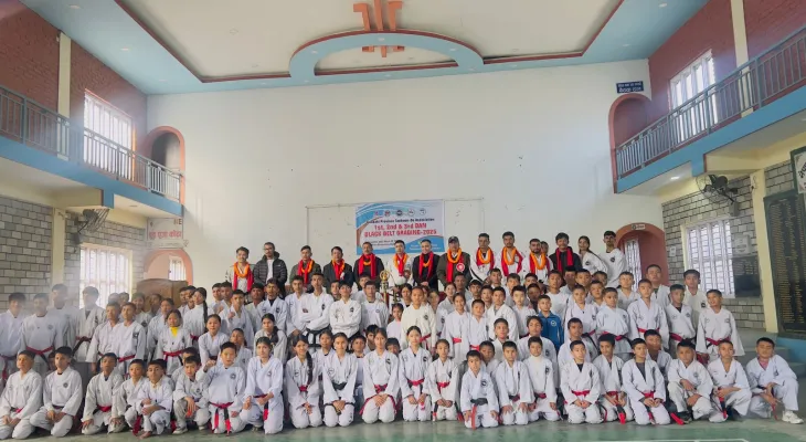 गण्डकी प्रदेशस्तरीय आइटिएफ तेक्वान्दोको एक दिने ब्ल्याक बेल्ट ग्रेडिङ कार्यक्रम सम्पन्न