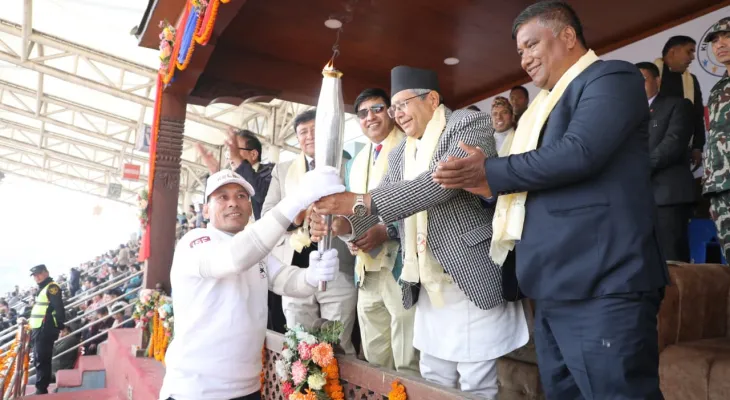 सभामुख घिमिरेद्वारा किन्डर ओलम्पिकको उद्घाटन