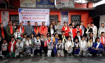 नेपाल सोतोकान कराते डो संघको टोली भारत प्रस्थान