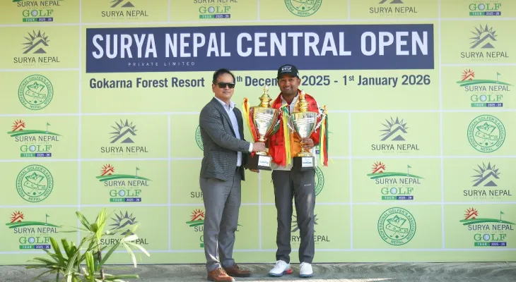 राहुल सूर्य नेपाल सेन्ट्रल ओपनको उपाधि रक्षा गर्न सफल, प्रो जयराम १४ स्ट्रोकले पराजित