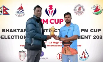 प्रधानमन्त्री कप राष्ट्रिय क्रिकेट छनोटः भक्तपुर महानगरपालिका क्रिकेट संघ विजयी