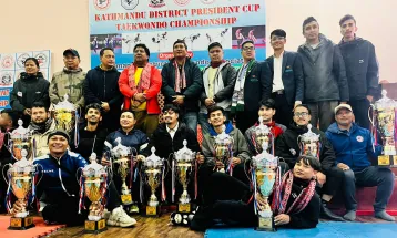 प्रेसिडेन्ट कप तेक्वान्दो सम्पन्न