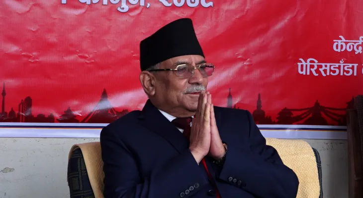 प्रचण्डद्वारा इंग्ल्यान्डविरुद्ध खेल्दै गरेको नेपाली क्रिकेट टिमलाई शुभकामना