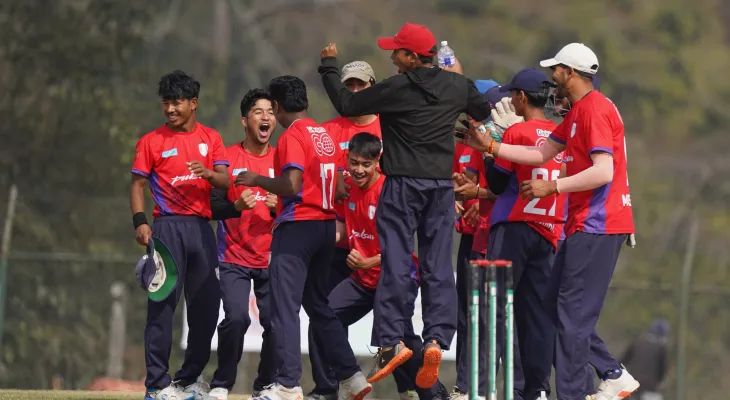 प्रधानमन्त्री कप जिल्ला छनोट: क्रिकेट एक्सिलेन्स सेन्टरको विशाल जित