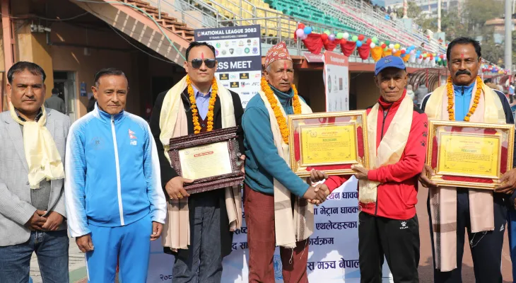 पूर्व धावक हरिबहादुर रोकाया सम्मानित