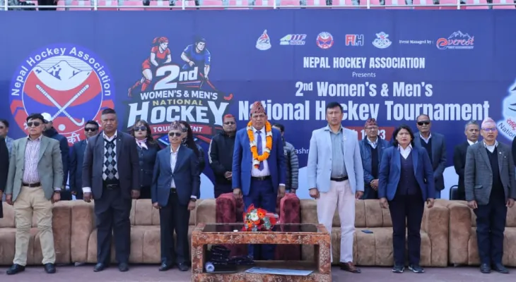 दोस्रो संस्करणको महिला तथा पुरुष राष्ट्रिय हक्की प्रतियोगिता दशरथ रंगशालामा सुरु