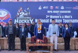 दोस्रो संस्करणको महिला तथा पुरुष राष्ट्रिय हक्की प्रतियोगिता दशरथ रंगशालामा सुरु